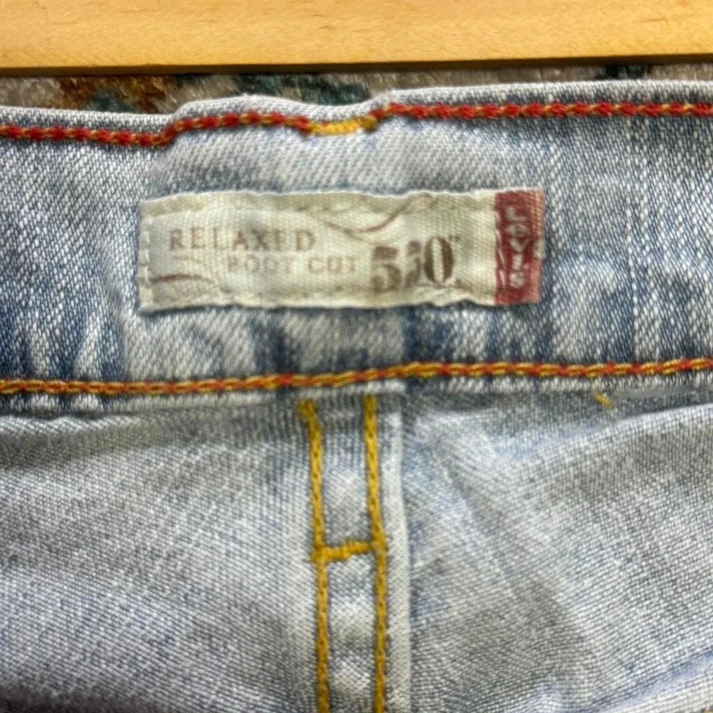 Levis 550 Relaxed Bootcut Jeans Light Wash Blue Y2K 14S
